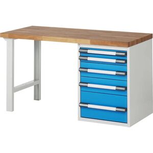 Banco de trabalho modular Eurokraft Pro - 5 gavetas Banco de trabalho modular Eurokraft Pro - 5 gavetas