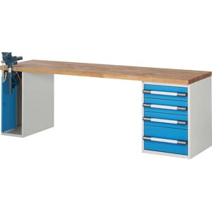Eurokraft Pro 7000 Banco da Lavoro - Sistema Modulare, Piano in Faggio Eurokraft Pro 7000 Banco da Lavoro - Sistema Modulare, Piano in Faggio