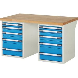 Eurokraft Pro Serie 7000 - Banco de trabajo - 1500x900 mm - Azul Eurokraft Pro Serie 7000 - Banco de trabajo - 1500x900 mm - Azul