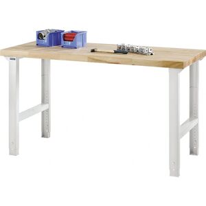 Eurokraft pro Serie 7000 - Banco de trabalho - Faggio, Cinza, Altura ajustável Eurokraft pro Serie 7000 - Banco de trabalho - Faggio, Cinza, Altura ajustável