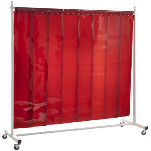 Pantalla de protección para soldadores - 2100 x 2100 mm, Rojo Pantalla de protección para soldadores - 2100 x 2100 mm, Rojo