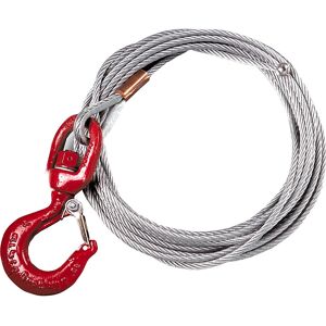 Thern Stahlseil 6,4 mm 6 m Ladungshaken - Stahlseil mit Haken Thern Stahlseil 6,4 mm 6 m Ladungshaken - Stahlseil mit Haken