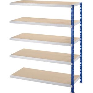 Estantería Eurokraft Básica - 1820x1525mm, Azul RAL 5017 - Extensión adicional Estantería Eurokraft Básica - 1820x1525mm, Azul RAL 5017 - Extensión adicional