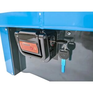 Eurokraft pro Carucior cu platformă electric - 1370x700x1300mm, Albastru deschis Eurokraft pro Carucior cu platformă electric - 1370x700x1300mm, Albastru deschis