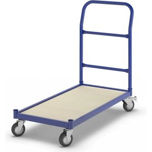 Eurokraft basic Cărucior de platformă - Max 250kg, 1050x475mm, Albastru deschis Eurokraft basic Cărucior de platformă - Max 250kg, 1050x475mm, Albastru deschis