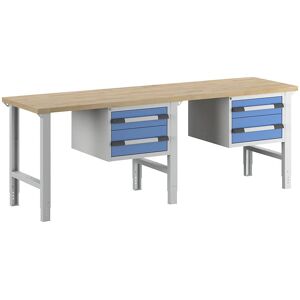 Eurokraft Pro Modelo 7000 - Banco de trabajo modular, 4 cajones, muy ancho - Bancos de trabajo Eurokraft Pro Modelo 7000 - Banco de trabajo modular, 4 cajones, muy ancho - Bancos de trabajo