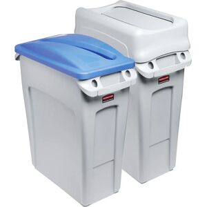 Stații de reciclare Rubbermaid Slim Jim 2 bucăți - Gri Stații de reciclare Rubbermaid Slim Jim 2 bucăți - Gri
