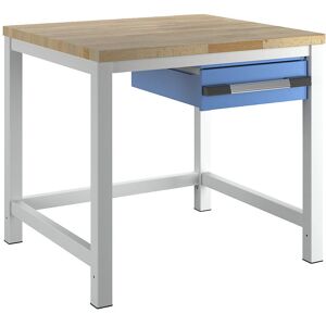 Eurokraft pro Banco de trabajo Serie 8000 - Azul claro - 1 cajón - 1000x900mm Eurokraft pro Banco de trabajo Serie 8000 - Azul claro - 1 cajón - 1000x900mm