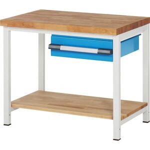 Eurokraft pro Mesa de trabajo - Serie 8000 - Azul claro RAL 5012 Eurokraft pro Mesa de trabajo - Serie 8000 - Azul claro RAL 5012