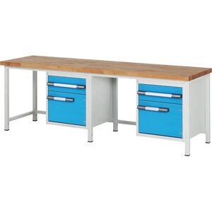 Banco de trabajo Serie 8000 Eurokraft pro - Marco de acero resistente Banco de trabajo Serie 8000 Eurokraft pro - Marco de acero resistente