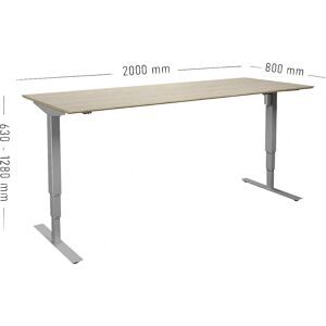 Escritorio Ajustable en Altura Eléctricamente - Atlanta Trend - Rectangular Moderno - 2000x800mm Escritorio Ajustable en Altura Eléctricamente - Atlanta Trend - Rectangular Moderno - 2000x800mm