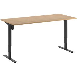 Kaiserkraft Atlanta Escritorio ajustable eléctrico - Rectangular - Negro Kaiserkraft Atlanta Escritorio ajustable eléctrico - Rectangular - Negro