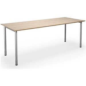 Escritorio multifuncional KaiserKraft DUO-C Trend - Roble / Plateado - 2000x800mm Escritorio multifuncional KaiserKraft DUO-C Trend - Roble / Plateado - 2000x800mm