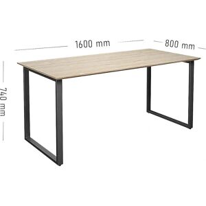 Escritorio multifuncional KaiserKraft DUO-O Trend - Rectangular, 800mm profundo, 1600mm ancho Escritorio multifuncional KaiserKraft DUO-O Trend - Rectangular, 800mm profundo, 1600mm ancho