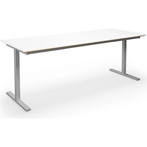 Mesa multiusos Kaiserkraft DUO-T Trend - Blanco/Plateado Mesa multiusos Kaiserkraft DUO-T Trend - Blanco/Plateado