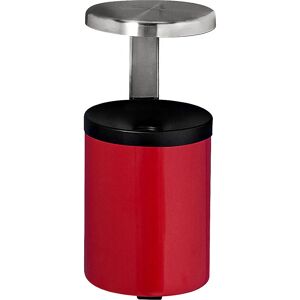 Kaiserkraft Wand-Aschenbecher mit Dach - 5,5L, Rot, Stahl Kaiserkraft Wand-Aschenbecher mit Dach - 5,5L, Rot, Stahl