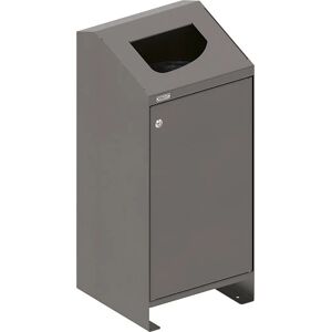 Coș de gunoi exterior Berlin - 100L, Oțel, Gri Coș de gunoi exterior Berlin - 100L, Oțel, Gri