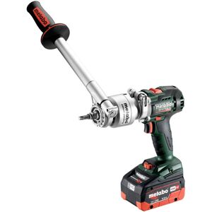 Perceuse sans fil Metabo noir, vert, rouge, argent - 18V, 2x5,5Ah, PowerX3, avec coffret - Publicité Perceuse sans fil Metabo noir, vert, rouge, argent - 18V, 2x5,5Ah, PowerX3, avec coffret - Publicité