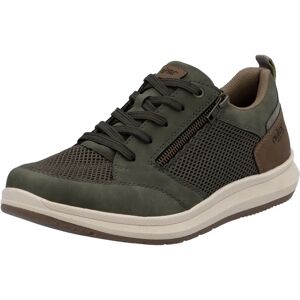Rieker Herren Grüne Lederimitat Sneaker - Schuhe Rieker Herren Grüne Lederimitat Sneaker - Schuhe