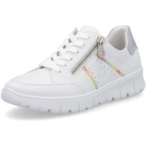 Baskets en Cuir Blanc Rieker N1313-80 - Chaussures Décontractées - Publicité Baskets en Cuir Blanc Rieker N1313-80 - Chaussures Décontractées - Publicité