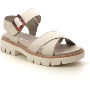 Remonte Beige Leather Ladies Sandals - Hook & Loop - 37 Remonte Beige Leather Ladies Sandals - Hook & Loop - 37
