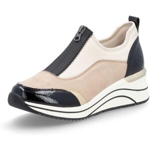 Remonte D0T08-60 Beige Slip-On Keilabsatz - Sneaker Remonte D0T08-60 Beige Slip-On Keilabsatz - Sneaker