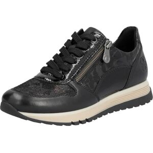 Rieker 49003-00 Black Leather Wide Fit Sneakers - Sneaker Rieker 49003-00 Black Leather Wide Fit Sneakers - Sneaker