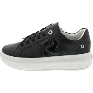Baskets en Cuir Rieker W120401 W12 pour Femmes - Profil Bas - Publicité Baskets en Cuir Rieker W120401 W12 pour Femmes - Profil Bas - Publicité