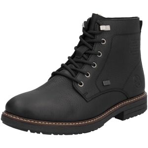 RIEKER Men Black Leather Urban Boots - Winter Waterproof Shoes RIEKER Men Black Leather Urban Boots - Winter Waterproof Shoes