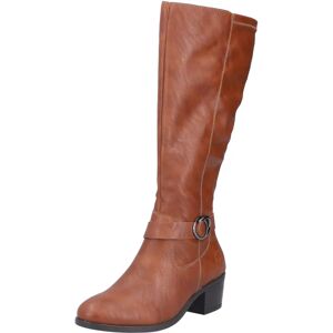 RIEKER Women's Brown Leather-imit, Classic, High Shaft Boots - Boots RIEKER Women's Brown Leather-imit, Classic, High Shaft Boots - Boots
