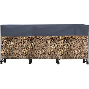 Prateleira para lenha Quick star - 272x25x95 cm, Aço, Antracite Prateleira para lenha Quick star - 272x25x95 cm, Aço, Antracite