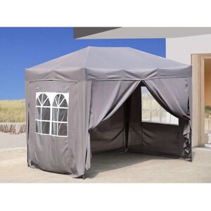 QUICK-STAR Quick Star - Gazebo Pliante - 2x3 m - Gris Fumé - Imperméable - Publicité QUICK-STAR Quick Star - Gazebo Pliante - 2x3 m - Gris Fumé - Imperméable - Publicité