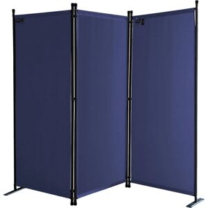 Quick-Star - Paravent 170 x 165 cm - Azul - Divisor de habitación Quick-Star - Paravent 170 x 165 cm - Azul - Divisor de habitación