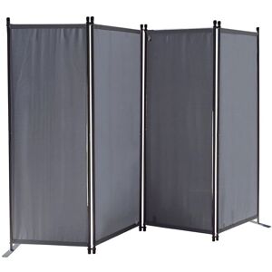 QUICK STAR Separador de habitación 220x165cm Gris QUICK STAR Separador de habitación 220x165cm Gris