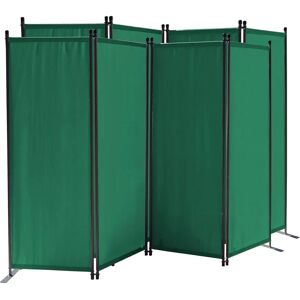 QUICK-STAR Divisor de habitación plegable 220x165cm - Verde QUICK-STAR Divisor de habitación plegable 220x165cm - Verde