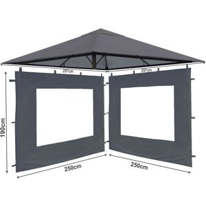 Quick Star - 3x3m - Gris - Conjunto techo para gazebo Quick Star - 3x3m - Gris - Conjunto techo para gazebo