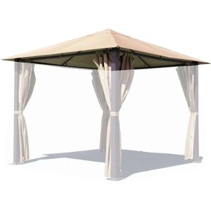 Couverture de Toit pour Pavillon QUICK STAR - Ouvertures de Ventilation - 3x3m Beige - Publicité Couverture de Toit pour Pavillon QUICK STAR - Ouvertures de Ventilation - 3x3m Beige - Publicité