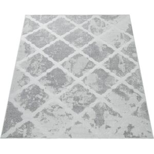 PACO HOME Grau Muster-Teppich für Innen/Außen 60x100cm PACO HOME Grau Muster-Teppich für Innen/Außen 60x100cm
