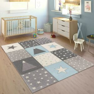 Alfombra Infantil PACO HOME Cosmo 340 - Azul Pastel 133x133 cm Alfombra Infantil PACO HOME Cosmo 340 - Azul Pastel 133x133 cm