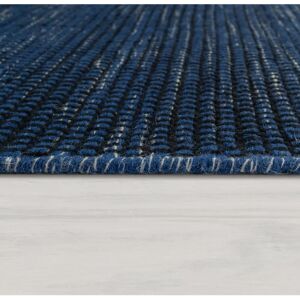 Alfombra Azul Tejida a Mano Estilo Escandinavo - Paco Home Alfombra Azul Tejida a Mano Estilo Escandinavo - Paco Home