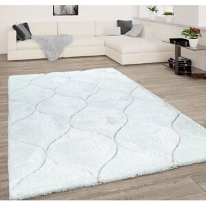 Alfombra Shaggy blanca PACO HOME Palma 333 - Alfombra Alfombra Shaggy blanca PACO HOME Palma 333 - Alfombra