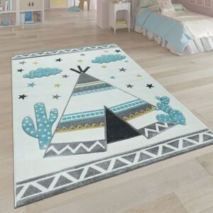 PACO HOME Ela 215 Kinderteppich - Zelt Wolken Sterne 120x170cm PACO HOME Ela 215 Kinderteppich - Zelt Wolken Sterne 120x170cm