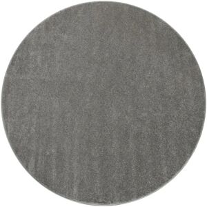 PACO HOME Porto 890 Teppich - Monochrom, Grau, Ø 120 cm PACO HOME Porto 890 Teppich - Monochrom, Grau, Ø 120 cm