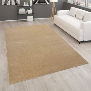 PACO HOME Beigeblonder Kurzflor-Teppich - Wohnzimmerdeko PACO HOME Beigeblonder Kurzflor-Teppich - Wohnzimmerdeko