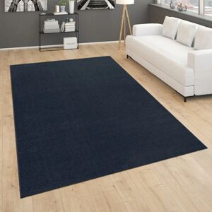 PACO HOME Dunkelblauer Kurzflor-Teppich - Wohnzimmer & Schlafzimmer PACO HOME Dunkelblauer Kurzflor-Teppich - Wohnzimmer & Schlafzimmer