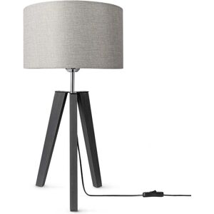 PACO HOME Canvas uni Color - Lámpara Vintage de Mesa PACO HOME Canvas uni Color - Lámpara Vintage de Mesa