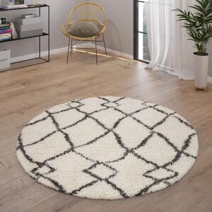 Alfombra PACO HOME Orebro 170 - Patrón de rombos, suave, 160cm Alfombra PACO HOME Orebro 170 - Patrón de rombos, suave, 160cm