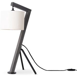 PACO HOME GALLOW Lampada da tavolo moderna nera - Vintage con treppiede in legno PACO HOME GALLOW Lampada da tavolo moderna nera - Vintage con treppiede in legno