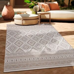 Alfombra Redonda Exterior Interior Paco Home - Boho Geométrica 200cm Alfombra Redonda Exterior Interior Paco Home - Boho Geométrica 200cm