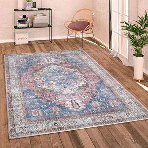 Alfombra Vintage Oriental Multicolor - PACO HOME Bordeaux - Alfombra Alfombra Vintage Oriental Multicolor - PACO HOME Bordeaux - Alfombra
